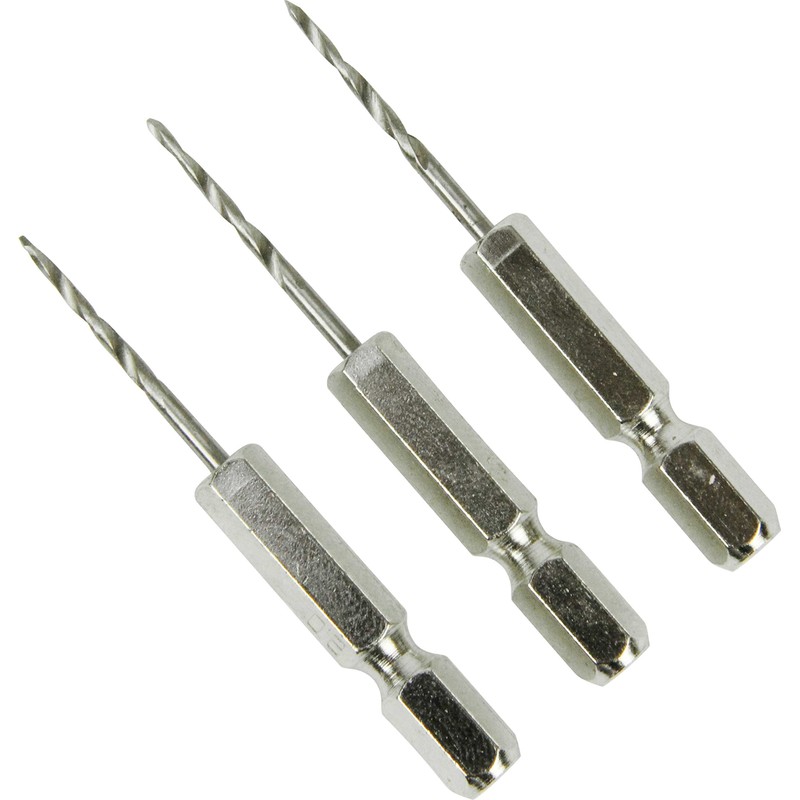 SK11 Hexagonal Shaft Short Drill Set for Carpentry 3 Pieces
