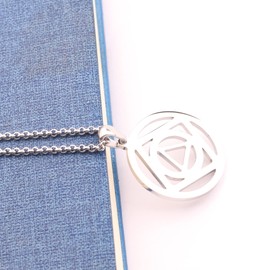 Belingry NA and AA Sobriety Necklace Sponsor Gift Recovery Symbol Alcoholics Anonymous Narcotics Anonymous Gifts (silver)