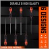 HORUSDY 6-Pieces Needle File Set, Hand Metal Files, Alloy Strength