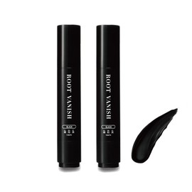 Kazumi KIWABI Hair Hiding Stick Type, Black, Set of 2, Partial Dye, Gray Hair Dye