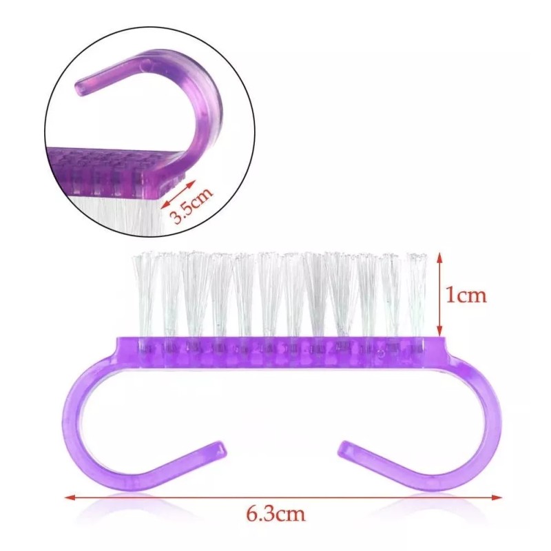 Nail Cepillos Mini Cepillo Garra Uñas Acrílicas, Manicure Y Pedicure