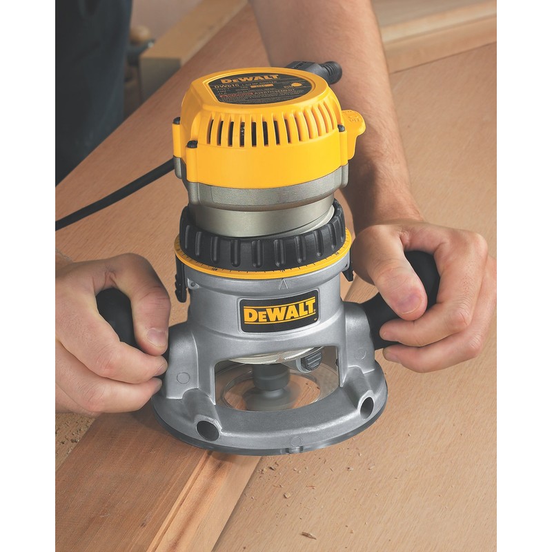 DEWALT Router, Variable Speed, Fixed Base, 2-1/4 HP (DW618K) ,