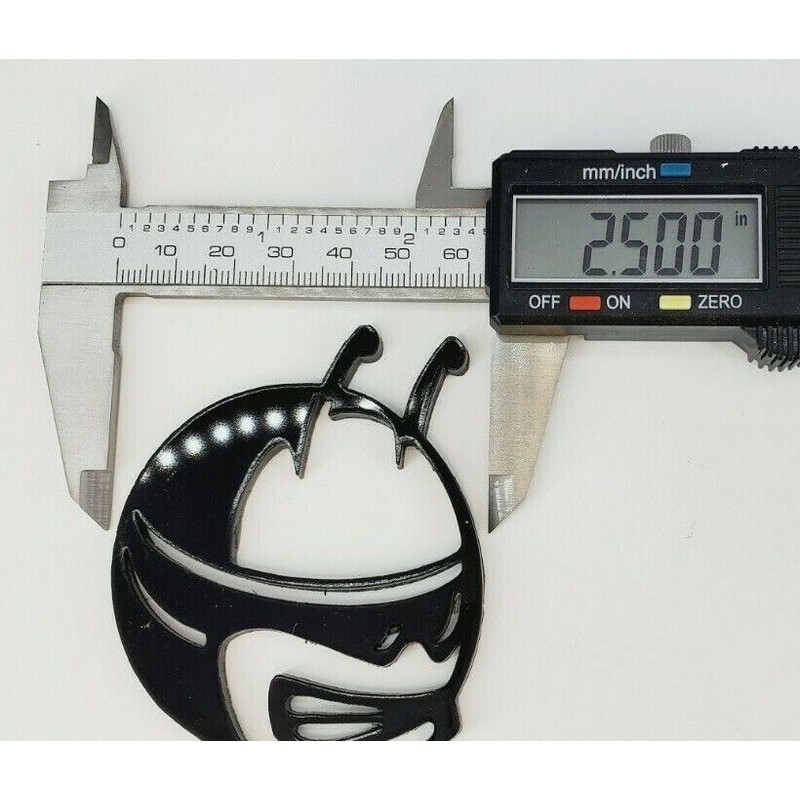 FMSgear Pair GLOSS BLACK Scat Pack Head Emblems fits Dodge