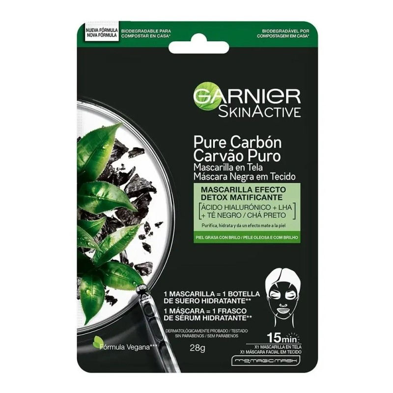 Kit Garnier: Mascarilla Facial Tela Vitamina C + Mascarilla Ojos