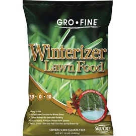 GRO-Fine 13 Lb. 5000 Sq. Ft. 30-0-10 Winterizer Fall Fertilizer - 1 Each