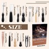 BUTUZE Leather Kit, Leather Tooling Kit, Practical Leather Working Tools