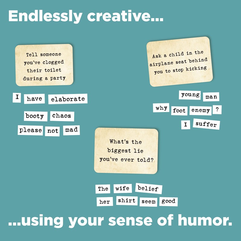 Ransom Notes - The Ridiculous Word Magnet Party Game, 3+