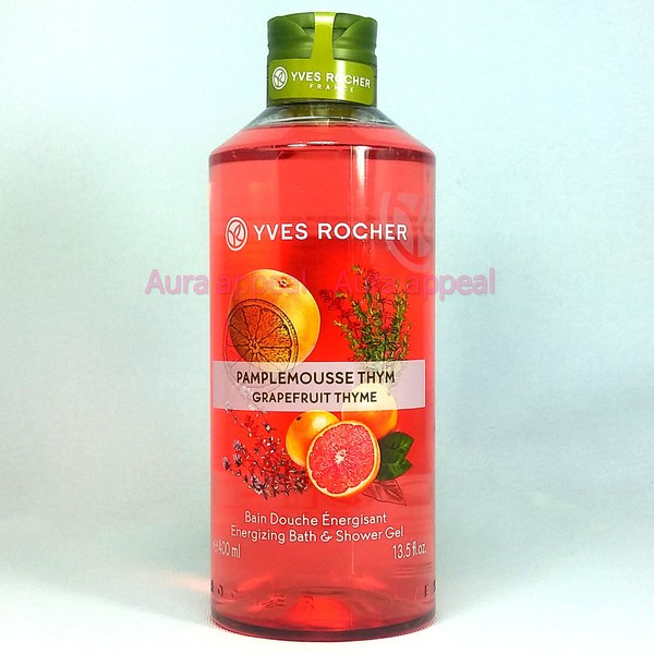 400mL Yves Rocher Grapefruit Thyme Energizing Bath & Shower Gel (with Tracking)