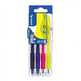 Pilot Set2Go G207 Retractable Gel 0.7mm Assorted (Pack of 4)