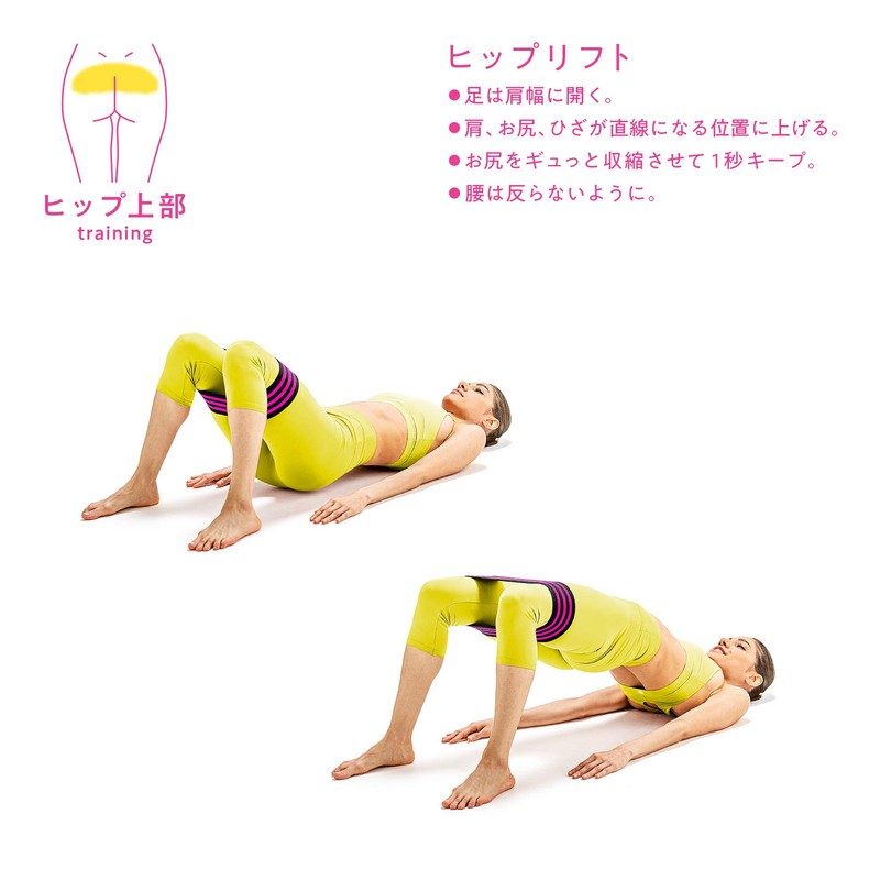 Sakurai 54157 Erugam Hip Lifting Band, Hard, Black x Pink