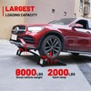 Rockland 4 Ton 8000 LBS Solid Steel Car Ramp Set,