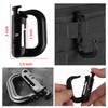 IronSeals 10 Pack Multipurpose D-Ring Grimloc Locking for Molle Webbing