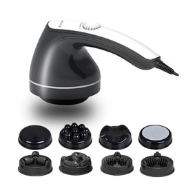 DS SAVORING Body Sculpting Machine, Handheld Cellulite Massager, Body Shaper for Women, Lymphatic Drainage Massage for Stomach Belly Thighs Arm Butts with 8 Massage Heads Attachment 2 Mesh Covers Comfort
