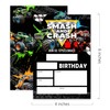 XZMBQ Truck Birthday Party Invitations–Smash&Crash–20 invitation Cards 4"x6" with Envelopes