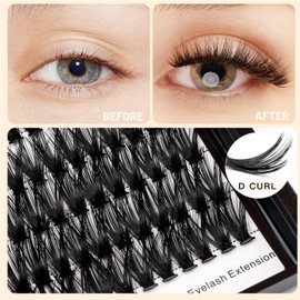 Vayator 10+12mm Mixed 12+14mm Mixed Tray Mink Eyelash Extension Natural 3D Russian Volume Faux Eyelashes Individual 20D Cluster Lashes Makeup (40RR10mm+12mm Mixed)