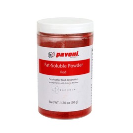 Pavoni Antonio Bachour Fat Soluble Powder Food Color 50 Grams Red