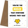 Hey Chimp Cute Niece Birthday Cards for Girls from Auntie