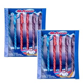 Mr. Freeze Candy Cane Freeze Pops, 6 Count (75g) - Pack Of 2 – Festive Holiday Treats for All Ages
