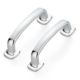 Ravinte Decor 20 Pack Cabinet Handles Arch Cabinet Pulls - 3 Inch Drawer Pulls Polished Chrome Kitchen Drawer Handles Curved Dresser Hardware Solid Kitchen Hardware