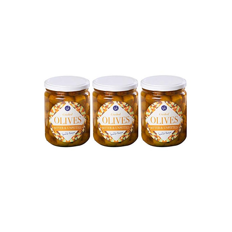 Set of 3 | 665g Each | Crushed Verdial Olives