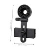 FELTECHELECTR Adjustable Phone Telescope Adapter Clamp for Photography Clip for