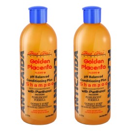 Kit 2 Piezas Shampoo Ancaida Placenta Golden 950ml C/u