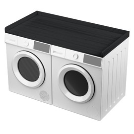 Uniflasy Washer and Dryer Countertop Black – 54" x 27.5" Laundry Topper for Washer and Dryer with Edge, Washer Dryer Topper & Cover Guard Organization Compatible with GE, LG, Samsung