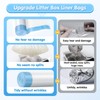 Self-Cleaning Litter Box, Drawstring Litter Box Liners, 60 Count Waste