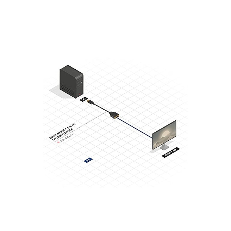 LINDY 41004 DisplayPort auf DVI Konverter