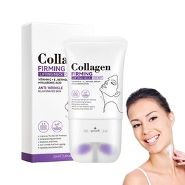 Collagen Cream Für Den Hals, 110 Ml Straffende Anti-Falten-Collagencreme Collagen Neck Firming Cream Neck Line Anti Falten Cream, Feuchtigkeitsspendende Anti-Aging-Halscreme Für Hals Und Dekolleté