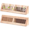 Glooglitter 2 Pcs Wooden Baseboard Register Diffuser Baseboard Floor Register