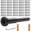 50 Pack 1/8" Black Invisible Cable Railing Hardware Kit, T316