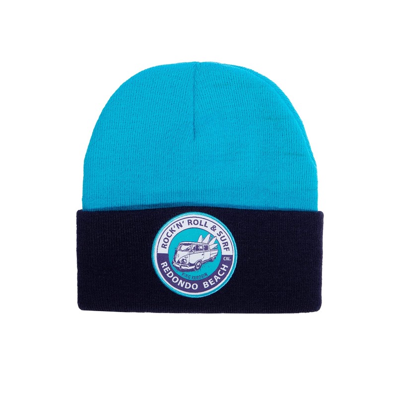 King Kerosin Redondo Beach Men's Knitted Hat Embroidery Patch Acrylic,