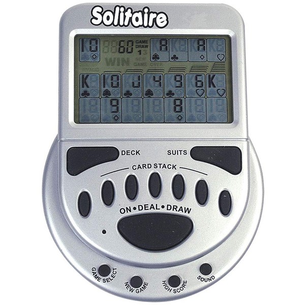 John N. Hansen Mega Screen Handheld Solitaire Game - Klondike