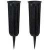 Grave Vases with Spikes, Plastic Flower Holder for Cemetery, Flower