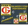 Funk's Five Star Hybrid Seed Corn NEW METAL SIGN: 9 x 12" Ships Free