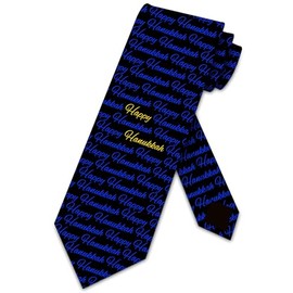 Three Rooker Hanukkah Ties Jewish Holiday Necktie Mens Classic Hanukkah Tie