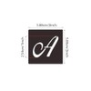 72Pcs Calligraphy Letter Stencils,1Inch Farmhouse Style Letter Number Template Interlocking