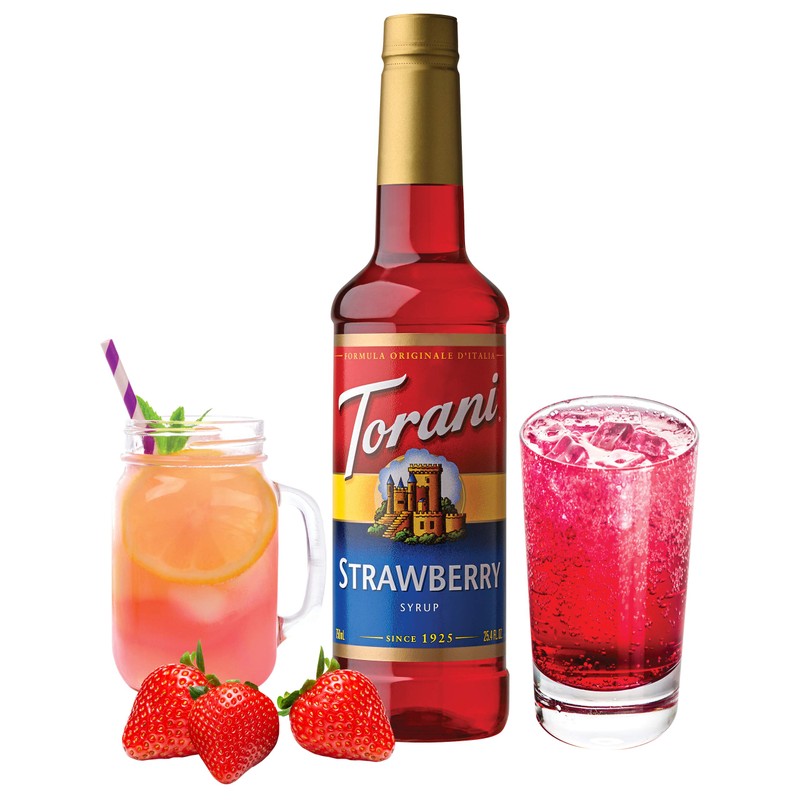 Torani Syrup, Strawberry, 25.4 Ounce (Pack of 4)
