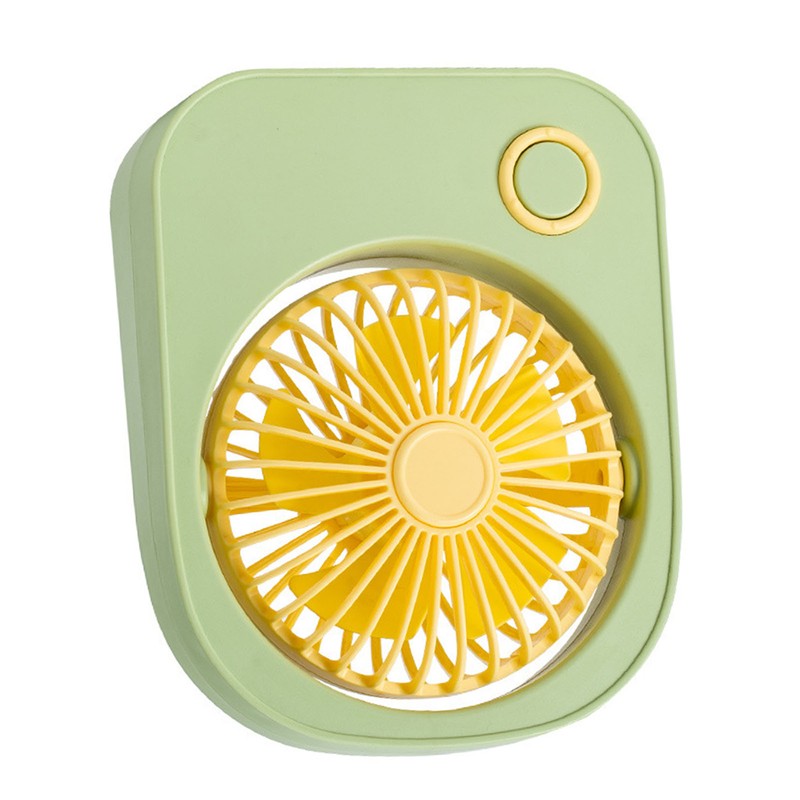 Small Desktop Fan Portable 115 Degreees Wind Direction Adjustment Cute
