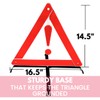 BRITEGUARD 3 Piece Reflective Road Safety Triangle with Warning Exclamation