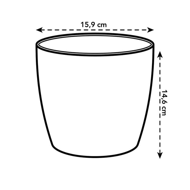elho Brussels Round 16 - Flower Pot for Indoor -