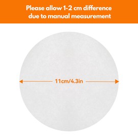 Proxima Direct 500 PCS Burger Patties 4.5 inch Round Hamburger Press Wax Papers Food-Grade Non-Stick Parchment Paper Liner for Patty Separating, Freezing, BBQ, Ground Beef and Turkey