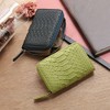 Sankyo Shokai Men's Leather Coin Purse, Zip Around, Black