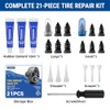 AUTOWN 21PCS Tire Repair Rubber Nail Kit for Cars &