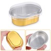 100 Pack Mini Aluminum Baking Cups with Lids, 3 OZ