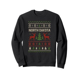 North Dakota Ugly Christmas Sweater Sweatshirt