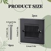2Pcs Brush Wall Plate Soft Nylon Bristles Cable Brush Plate