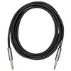 Cascha Standard Line Guitar Cable, Straight, Black Tweed, 6 m
