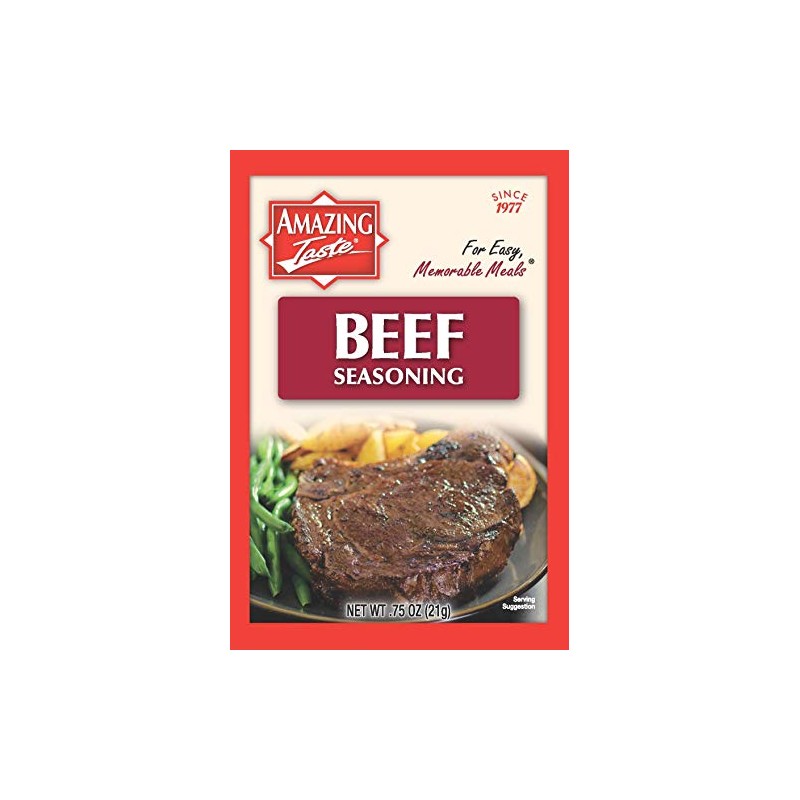 Amazing Taste Beef Seasoning Bundle (10 Packets- .75 oz ea.)